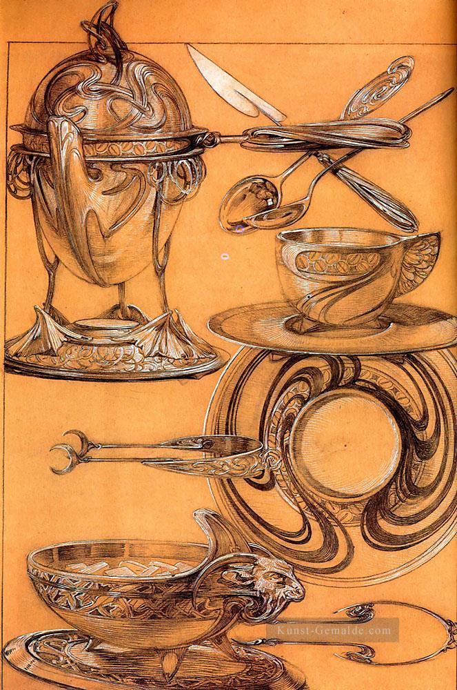 Studies 1902 crayon Guaschgemälde Tschechisch Jugendstil Alphonse Mucha Ölgemälde